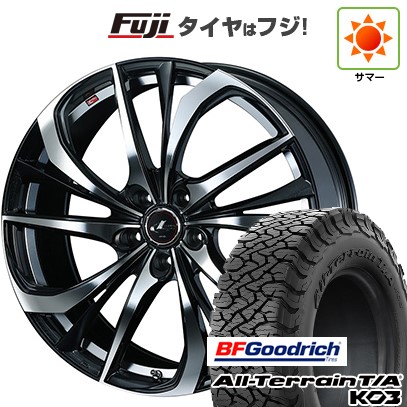 【新品国産車用5穴114.3】 夏タイヤ ホイール4本セット 225/65R17 BFグッドリッチ オールテレーンT/A KO3 RBL WEDS ウェッズ レオニス TE 7J 17インチ(送料無料)