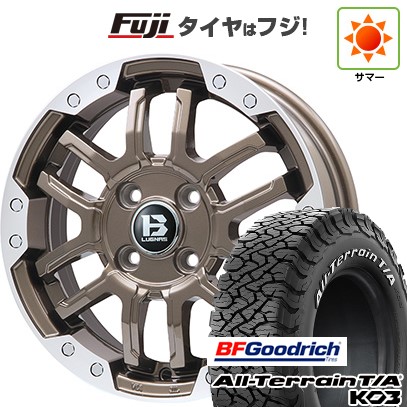 【新品国産車用5穴114.3】 夏タイヤ ホイール4本セット 225/65R17 BFグッドリッチ オールテレーンT/A KO3 RBL ビッグウエイ B-LUGNAS FRD(ブロンズ/リムポリッシュ) 7J 17インチ(送料無料) 106,250円