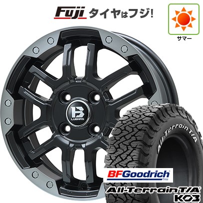 【新品国産車用5穴114.3】 夏タイヤ ホイール4本セット 225/65R17 BFグッドリッチ オールテレーンT/A KO3 RBL ビッグウエイ B-LUGNAS FRD(マットブラック/ブラッククリアリム) 7J 17インチ(送料無料)