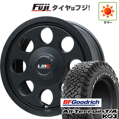 【新品国産車用5穴114.3】 夏タイヤ ホイール4本セット 215/65R16 BFグッドリッチ オールテレーンT/A KO3 RBL レアマイスター LMG CS-8 マットブラック 7J 16インチ(送料無料)
