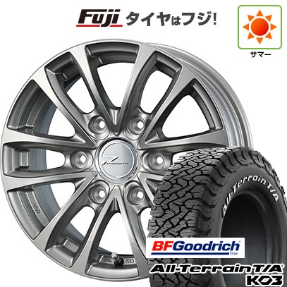 【新品】ハイエース200系 夏タイヤ ホイール4本セット 195/80R15 107S BFグッドリッチ オールテレーンT/A KO3 RWL WEDS ウェッズアドベンチャー プロディータ HC チタンシルバー【限定】 6J 15インチ(送料無料)｜フジコーポレーション 71,335円