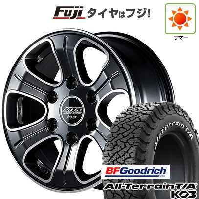 【新品】ハイエース200系 夏タイヤ ホイール4本セット 195/80R15 107S BFグッドリッチ オールテレーンT/A KO3 RWL エムテクノ M.T.S.JAPAN MJ15-01S 6.5J 15インチ(送料無料)