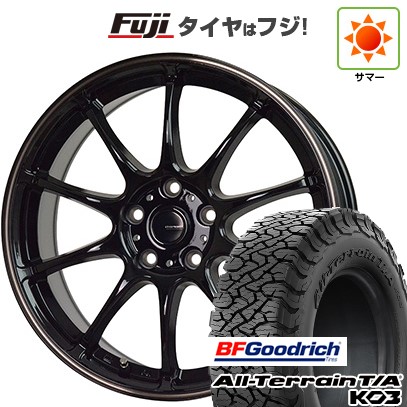 【新品国産車用5穴114.3】 夏タイヤ ホイール4本セット 215/65R16 BFグッドリッチ オールテレーンT/A KO3 RBL ホットスタッフ ジースピード P-07 6.5J 16インチ(送料無料)|フジコーポレーション