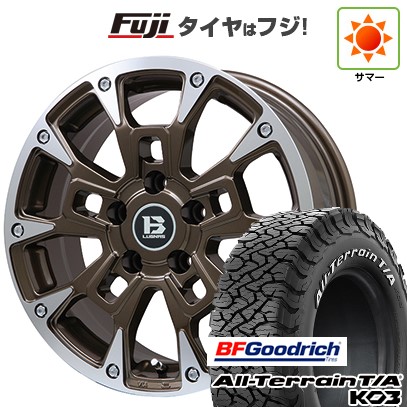 【新品国産車用5穴114.3】 夏タイヤ ホイール4本セット 215/65R16 BFグッドリッチ オールテレーンT/A KO3 RBL ビッグウエイ B-LUGNAS BRD(ブロンズポリッシュ) 6.5J 16インチ(送料無料) 102,300円