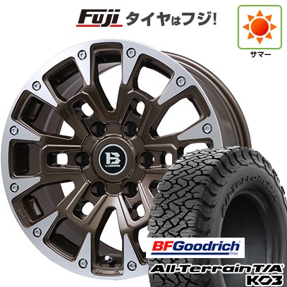 【新品国産車用6穴139.7】 夏タイヤ ホイール4本セット 285/65R18 BFグッドリッチ オールテレーンT/A KO3 RWL ビッグウエイ B-LUGNAS BRD(ブロンズポリッシュ) 8J 18インチ(送料無料)｜フジコーポレーション