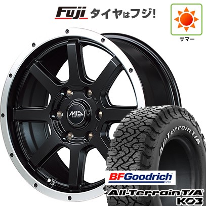 【新品】ハイエース200系 夏タイヤ ホイール4本セット 195/80R15 107S BFグッドリッチ オールテレーンT/A KO3 RWL MID WHEELS WF-8 6J 15インチ(送料無料)