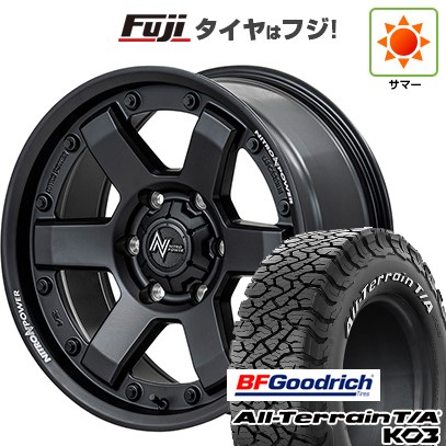 【新品】ハイエース200系 夏タイヤ ホイール4本セット 195/80R15 107S BFグッドリッチ オールテレーンT/A KO3 RWL MID WHEELS NITRO POWER M6 カービン 6J 15インチ(送料無料)