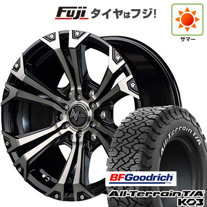 【新品国産車用6穴139.7】 夏タイヤ ホイール4本セット 265/65R18 BFグッドリッチ オールテレーンT/A KO3 RWL MID WHEELS NITRO POWER ジャベリン 8J 18インチ(送料無料)