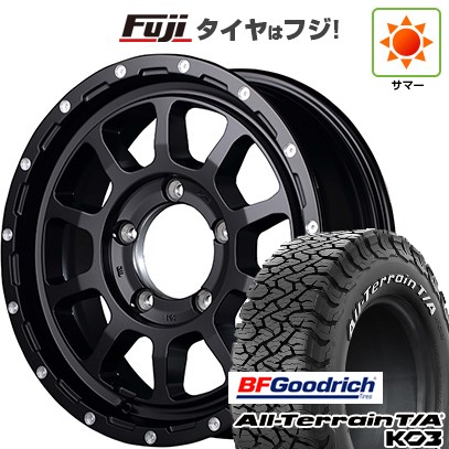【新品】ジムニー 夏タイヤ ホイール4本セット 175/80R16 BFグッドリッチ オールテレーンT/A KO3 RWL MID WHEELS NITRO POWER M10 パーシングJ 5.5J 16インチ(送料無料)