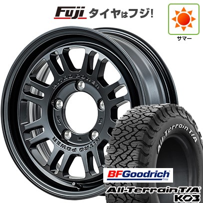 【新品】ジムニーシエラ/ジムニーノマド 夏タイヤ ホイール4本セット 215/70R16 BFグッドリッチ オールテレーンT/A KO3 RWL MID WHEELS NITRO POWER M16 アサルト 6J 16インチ(送料無料)|フジコーポレーション