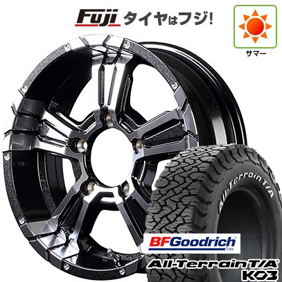 【新品】ジムニーシエラ/ジムニーノマド 夏タイヤ ホイール4本セット 215/70R16 BFグッドリッチ オールテレーンT/A KO3 RWL MID WHEELS NITRO POWER クロスクロウ 6J 16インチ(送料無料)