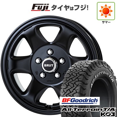 【新品】デリカD5 夏タイヤ ホイール4本セット 235/70R16 BFグッドリッチ オールテレーンT/A KO3 RWL トライスター BRUT BR-44 6.5J 16インチ(送料無料)｜フジコーポレーション