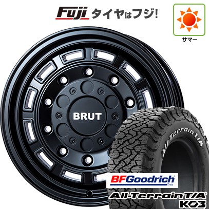 【新品】デリカD5 夏タイヤ ホイール4本セット 235/70R16 BFグッドリッチ オールテレーンT/A KO3 RWL トライスター BRUT BR-70 6.5J 16インチ(送料無料)