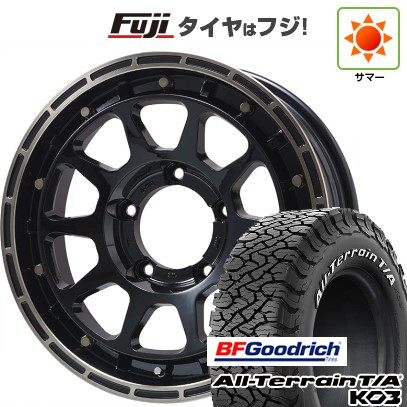 【新品】ジムニー 夏タイヤ ホイール4本セット 175/80R16 BFグッドリッチ オールテレーンT/A KO3 RWL レアマイスター LMG DIEZ グロスブラック/ブロンズクリア 5.5J 16インチ(送料無料)