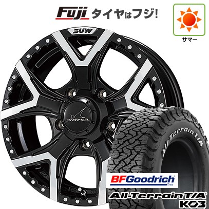 【新品】ジムニー 夏タイヤ ホイール4本セット 175/80R16 BFグッドリッチ オールテレーンT/A KO3 RWL クライメイト SUW フォルテ 5.5J 16インチ(送料無料)