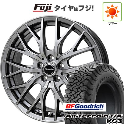 【新品国産車用5穴114.3】 夏タイヤ ホイール4本セット 215/65R16 BFグッドリッチ オールテレーンT/A KO3 RBL ホットスタッフ エクシーダー E05II 6.5J 16インチ(送料無料)