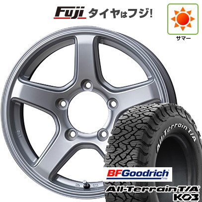 【新品】ジムニー 夏タイヤ ホイール4本セット 175/80R16 BFグッドリッチ オールテレーンT/A KO3 RWL トピー ME-A 5.5J 16インチ(送料無料)｜フジコーポレーション