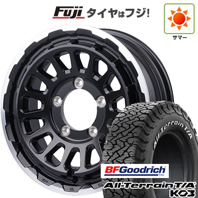 【新品】ジムニー 夏タイヤ ホイール4本セット 175/80R16 BFグッドリッチ オールテレーンT/A KO3 RWL シーエルリンク UNIONRIM HR 5.5J 16インチ(送料無料)｜フジコーポレーション
