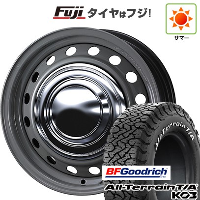 【新品】ハイエース200系 夏タイヤ ホイール4本セット 195/80R15 107S BFグッドリッチ オールテレーンT/A KO3 RWL WEDS ウェッズ スチールホイル ネオキャロ 6J 15インチ(送料無料) 72,160円