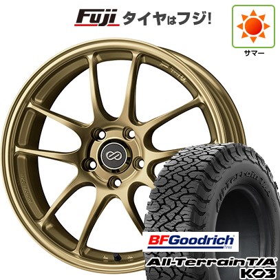 【新品国産車用5穴114.3】 夏タイヤ ホイール4本セット 225/65R17 BFグッドリッチ オールテレーンT/A KO3 RBL ENKEI エンケイ PF01 17インチ(送料無料)｜フジコーポレーション 141,450円