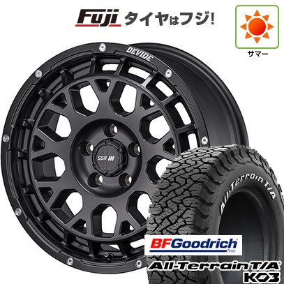 【新品国産車用5穴114.3】 夏タイヤ ホイール4本セット 225/65R17 BFグッドリッチ オールテレーンT/A KO3 RBL SSR ディバイド G:M 7.5J 17インチ(送料無料)|フジコーポレーション
