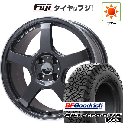 【新品国産車用5穴114.3】 夏タイヤ ホイール4本セット 225/65R17 BFグッドリッチ オールテレーンT/A KO3 RBL レアマイスター LMスポーツ LM-05R(ガンメタ/リムポリッシュ) 7J 17インチ(送料無料)