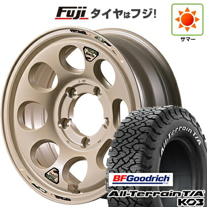 【新品】ジムニーシエラ/ジムニーノマド 夏タイヤ ホイール4本セット 215/70R16 BFグッドリッチ オールテレーンT/A KO3 RWL MID WHEELS MID×DOD ウシャリン 6J 16インチ(送料無料)
