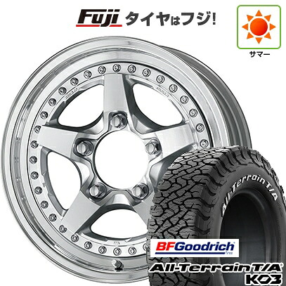 【新品】ジムニー 夏タイヤ ホイール4本セット 175/80R16 BFグッドリッチ オールテレーンT/A KO3 RWL WORK ワーク クラッグ ガルバトレ 2 カットクリア【限定】 5.5J 16インチ(送料無料)｜フジコーポレーション 127,100円