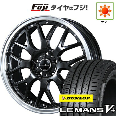 【新品国産車用5穴100】 夏タイヤ ホイール4本セット 215/40R18 ダンロップ ルマン V+(ファイブプラス) ブレスト ユーロスポーツ タイプ815 7J 18インチ(送料無料)|フジコーポレーション