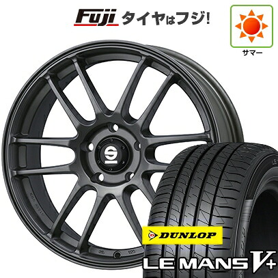 【新品国産車用5穴100】 夏タイヤ ホイール4本セット 225/40R18 ダンロップ ルマン V+(ファイブプラス) OZ SPARCO ターマック【限定】 8J 18インチ(送料無料) 108,000円