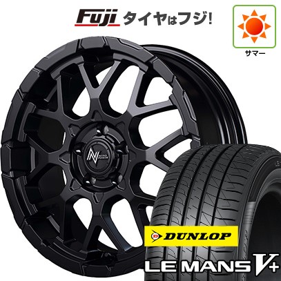 【新品国産車用5穴114.3】 夏タイヤ ホイール4本セット 215/45R18 ダンロップ ルマン V+(ファイブプラス) MID WHEELS NITRO POWER M28 バレットS 7J 18インチ(送料無料)