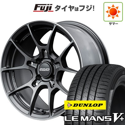 【新品国産車用4穴100】 夏タイヤ ホイール4本セット 185/60R16 ダンロップ ルマン V+(ファイブプラス) RAYS レイズ ボルクレーシング G025 6.5J 16インチ(送料無料)｜フジコーポレーション
