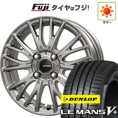 【新品国産車用4穴100】 夏タイヤ ホイール4本セット 185/60R16 ダンロップ ルマン V+(ファイブプラス) コーセイ クレイシズ SE48 6J 16インチ(送料無料)