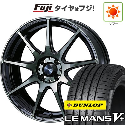 【新品国産車用4穴100】 夏タイヤ ホイール4本セット 185/60R16 ダンロップ ルマン V+(ファイブプラス) WEDS ウェッズスポーツ SA-99R 6.5J 16インチ(送料無料)