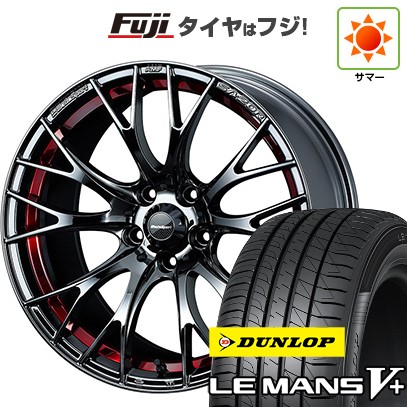 【新品国産車用5穴114.3】 夏タイヤ ホイール4本セット 225/45R18 ダンロップ ルマン V+(ファイブプラス) WEDS ウェッズ ウェッズスポーツ SA-20R 7.5J 18インチ(送料無料)