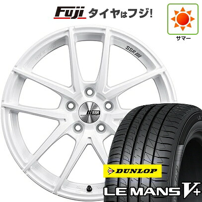 【新品国産車用5穴100】 夏タイヤ ホイール4本セット 215/40R18 ダンロップ ルマン V+(ファイブプラス) SSR ライナー タイプ10モノブロック 7.5J 18インチ(送料無料)