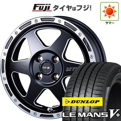 【新品国産車用4穴100】 夏タイヤ ホイール4本セット 185/60R16 ダンロップ ルマン V+(ファイブプラス) SSR ディバイド TR-6 6.5J 16インチ(送料無料)