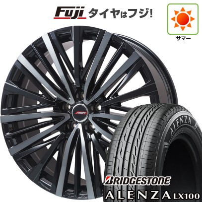 【新品】40系アルファード/ヴェルファイア用 夏タイヤ ホイール4本セット 245/45R20 ブリヂストン アレンザ LX100 プレミックス MER-V ブラッククリア(平座ナット) 8.5J 20インチ(送料無料)