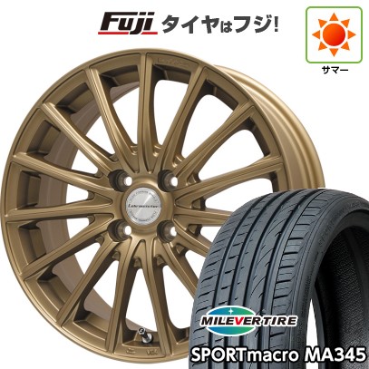 【新品 軽自動車】 夏タイヤ ホイール4本セット 165/40R17 ミレバー スポーツマクロ MA345（限定） レアマイスター LM-S FS15 (ブロンズ) 5.5J 17インチ(送料無料) 44,280円