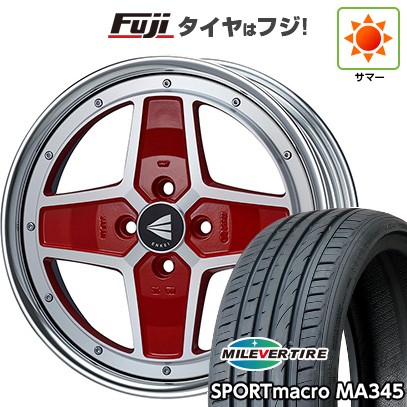 【新品 軽自動車】 夏タイヤ ホイール4本セット 165/40R17 ミレバー スポーツマクロ MA345（限定） ENKEI エンケイ Neo Classic アパッチ2 ネオ 5.5J 17インチ(送料無料)