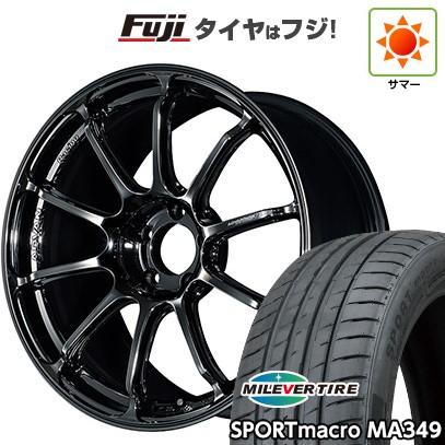 【新品国産車用5穴114.3】 夏タイヤ ホイール4本セット 225/45R19 ミレバー スポーツマクロ MA349（限定） ヨコハマ アドバンレーシング RSIII 8J 19インチ(送料無料)｜フジコーポレーション