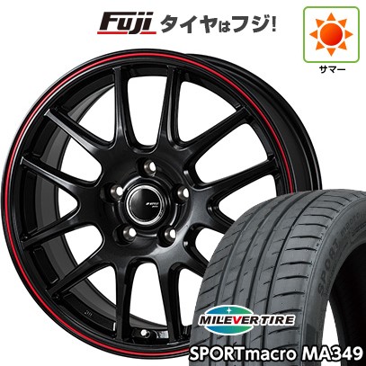 【新品国産車用5穴114.3】 夏タイヤ ホイール4本セット 225/45R18 ミレバー スポーツマクロ MA349(限定) モンツァ JPスタイル ジェファ 7.5J 18インチ(送料無料)|フジコーポレーション