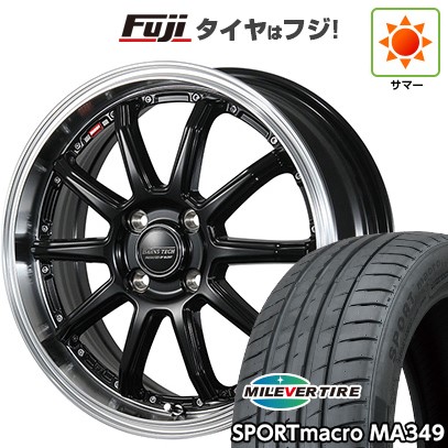 【新品国産車用5穴114.3】 夏タイヤ ホイール4本セット 215/50R17 ミレバー スポーツマクロ MA349(限定) ブレスト バーンズテック S10-DP 7J 17インチ(送料無料)|フジコーポレーション