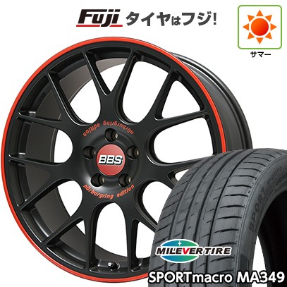 【新品国産車用5穴114.3】 夏タイヤ ホイール4本セット 235/35R19 ミレバー スポーツマクロ MA349（限定） BBS GERMANY CH-R ニュルブルクリンク エディション 8J 19インチ(送料無料)