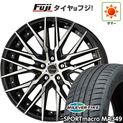 【新品国産車用5穴114.3】 夏タイヤ ホイール4本セット 235/35R19 ミレバー スポーツマクロ MA349（限定） 共豊 シュタイナー CVX 8.5J 19インチ(送料無料)