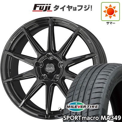 【新品国産車用5穴100】 夏タイヤ ホイール4本セット 205/50R17 ミレバー スポーツマクロ MA349(限定) 共豊 サーキュラー C10R 7J 17インチ(送料無料)|フジコーポレーション