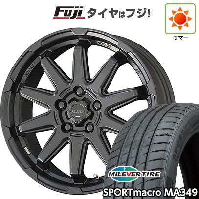 【新品国産車用5穴114.3】 夏タイヤ ホイール4本セット 205/55R17 ミレバー スポーツマクロ MA349（限定） 共豊 サーキュラー C10S 7J 17インチ(送料無料)