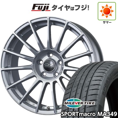 【新品国産車用5穴114.3】 夏タイヤ ホイール4本セット 205/55R17 ミレバー スポーツマクロ MA349(限定) OZ スーパーツーリズモ LM 17インチ(送料無料)｜フジコーポレーション