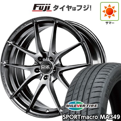 【新品国産車用5穴114.3】 夏タイヤ ホイール4本セット 245/35R20 ミレバー スポーツマクロ MA349（限定） OZ レッジェーラHLT 8.5J 20インチ(送料無料)