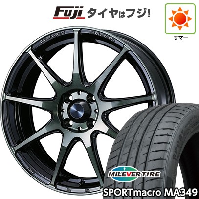 【新品】オーラ 夏タイヤ ホイール4本セット 205/50R17 ミレバー スポーツマクロ MA349(限定) WEDS ウェッズスポーツ SA-99R 6.5J 17インチ(送料無料)|フジコーポレーション